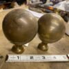 Harley Shovelhead Vtg Accessory Brass Trim Balls Grips Axle Covers Panhead Bed 9