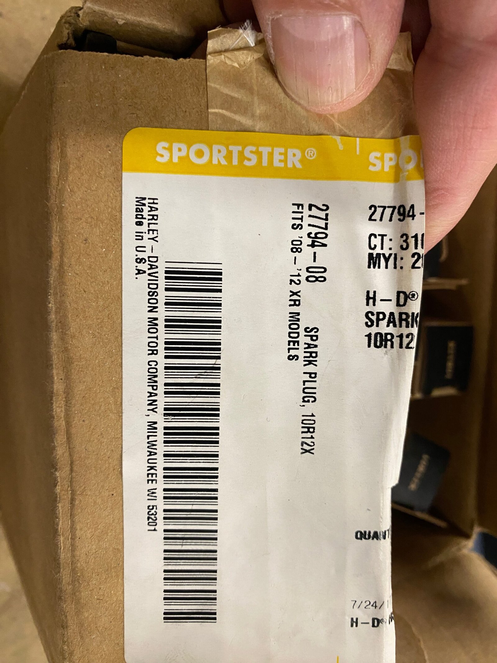 02baaa32-1a83-4015-871e-7fa7417bd810-scaled-1.jpg Harley Davidson Spark Plug 10R12X Genuine Part 27794-08 XR1200 XR1200X SPORTSTER