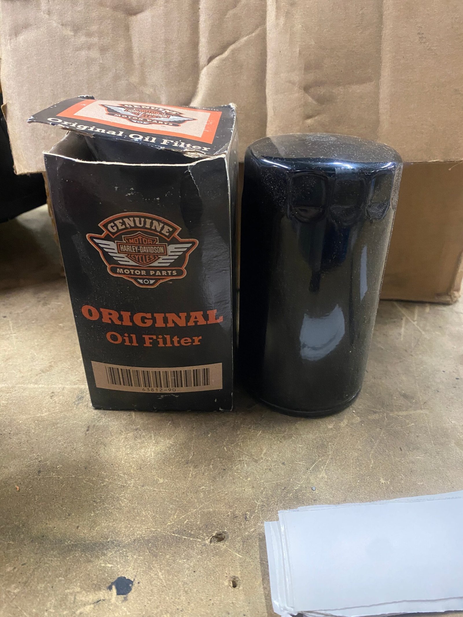 1991-1998 Harley-Davidson FXD OEM Long Spin-On Oil Filter 63812-90 NEW Dyna
