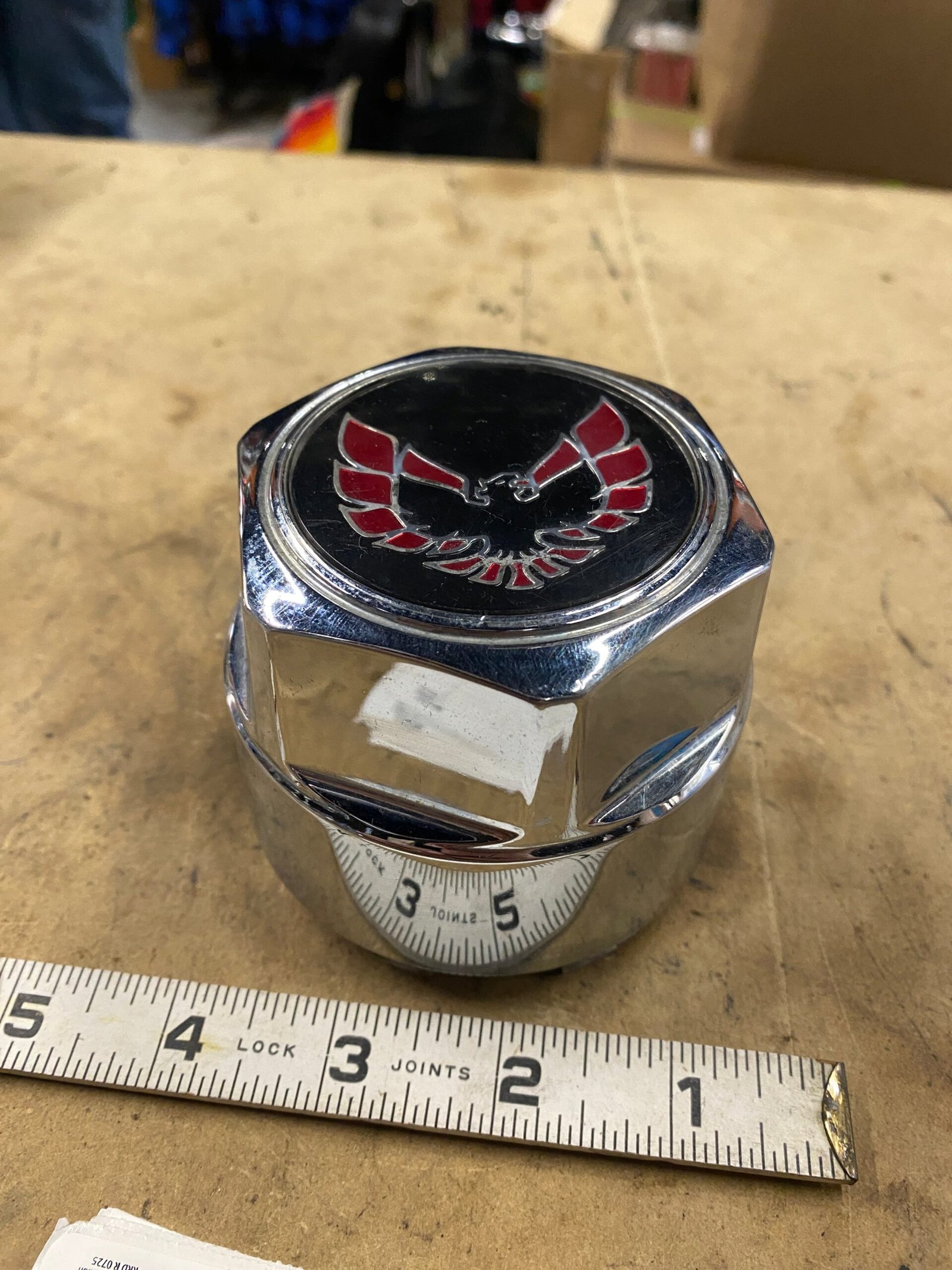 1977-1981 Firebird Trans Am OEM Turbo Wheel Center Cap Red Bird Eagle Pontiac GM
