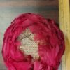 0d1ea080-e7b2-4346-b8a3-43fc6fbd1c7b-scaled-1.jpg Vintage 1950s 1960s Red Feather Pillbox Hat Mesh Veil Cocktail Fascinator Cap