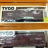 Vintage Tyco HO Scale Train Lot: 11 Boxed Cars, Santa Fe Engine, Tracks, Bridg