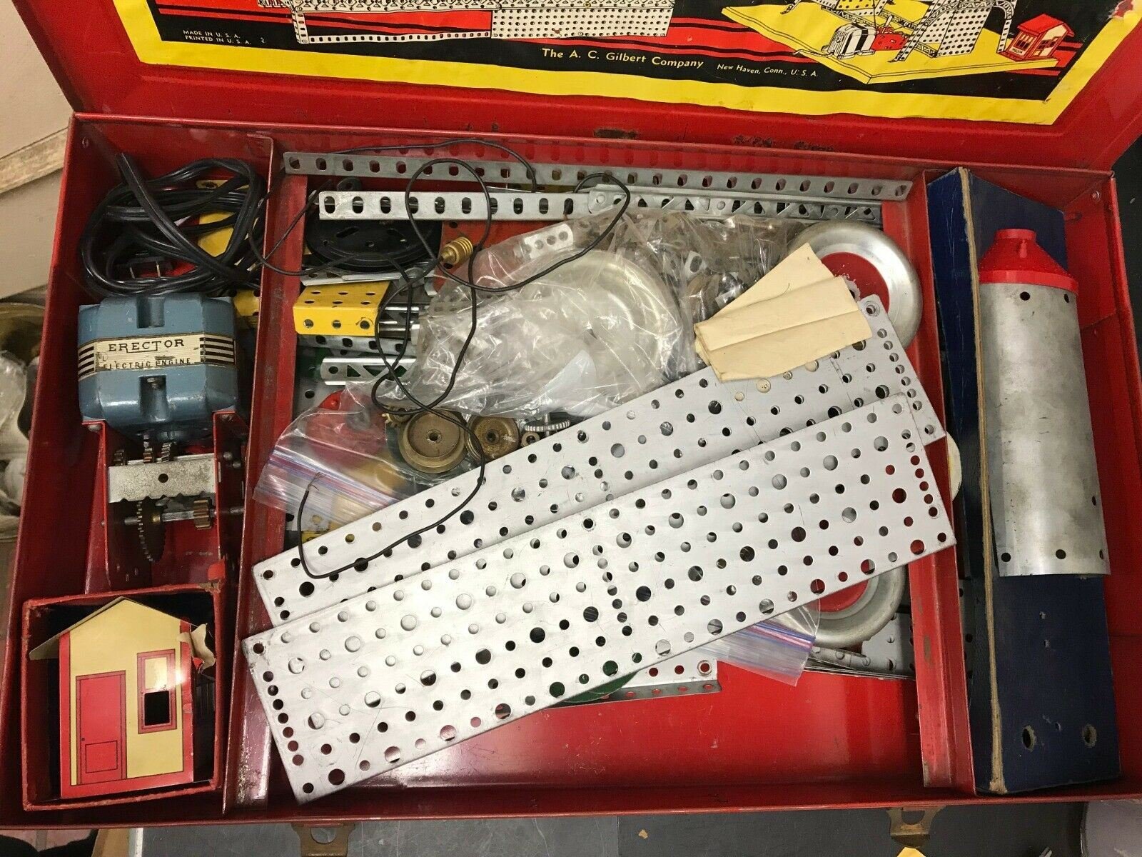 Vintage #8 1/2 All-electric Erector Set Giant Ferris Wheel A.c. Gilbert Usa Supe