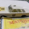 174156145365-1.jpg Vintage Nice Lesney Matchbox Toy Car Police Car Ford Galaxie #55 Box White
