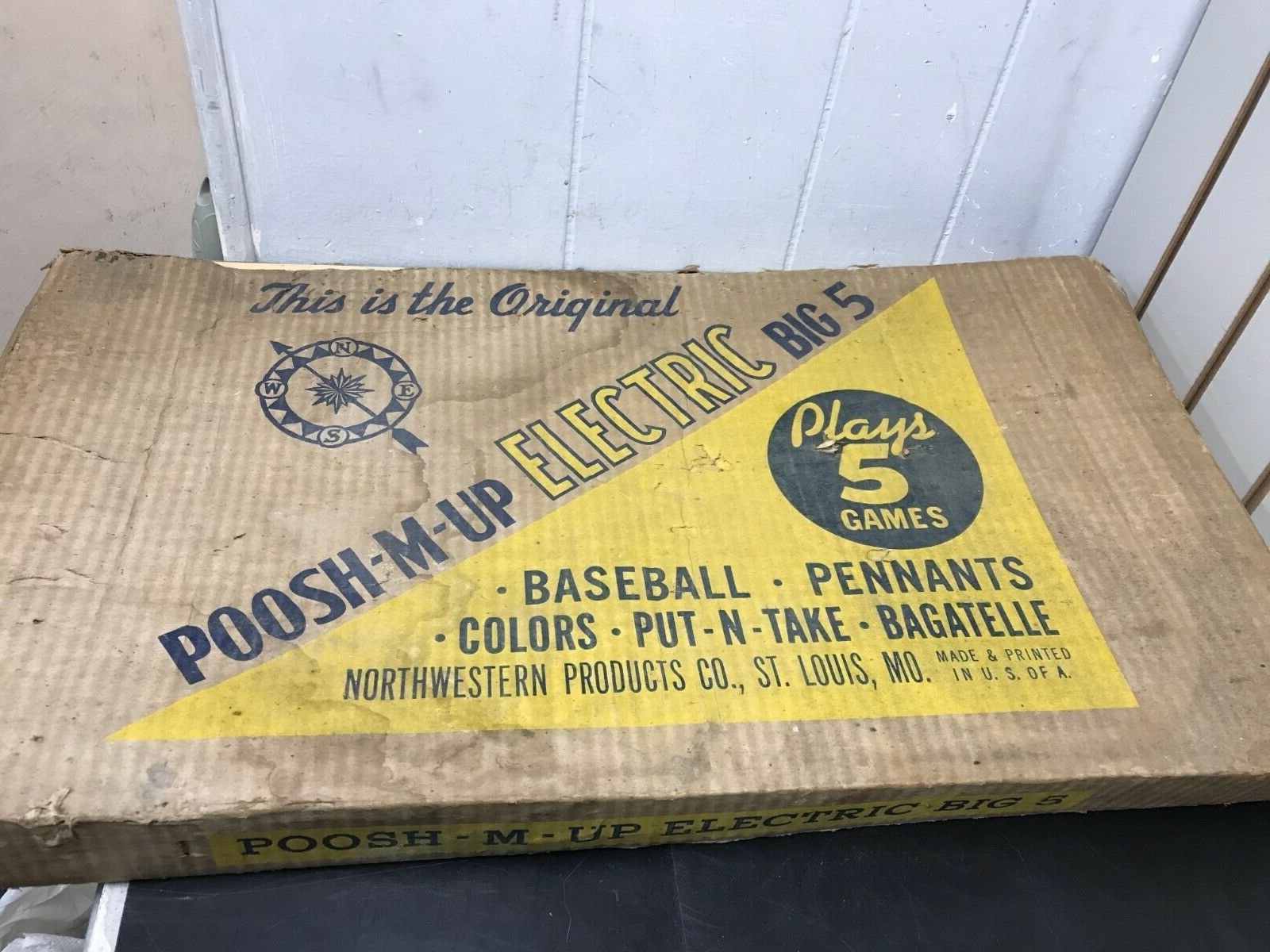 174180880315-0.jpg This Auction Is For A Vintage Poosh-m-up Pinball Style Game. 5 Games In One!