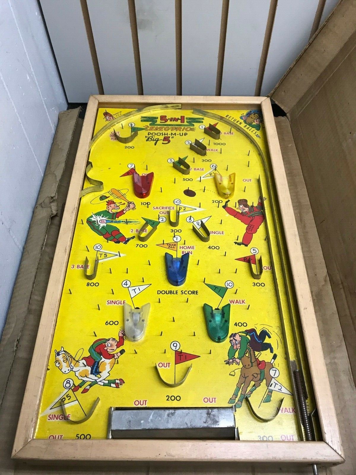 174180880315-1.jpg This Auction Is For A Vintage Poosh-m-up Pinball Style Game. 5 Games In One!