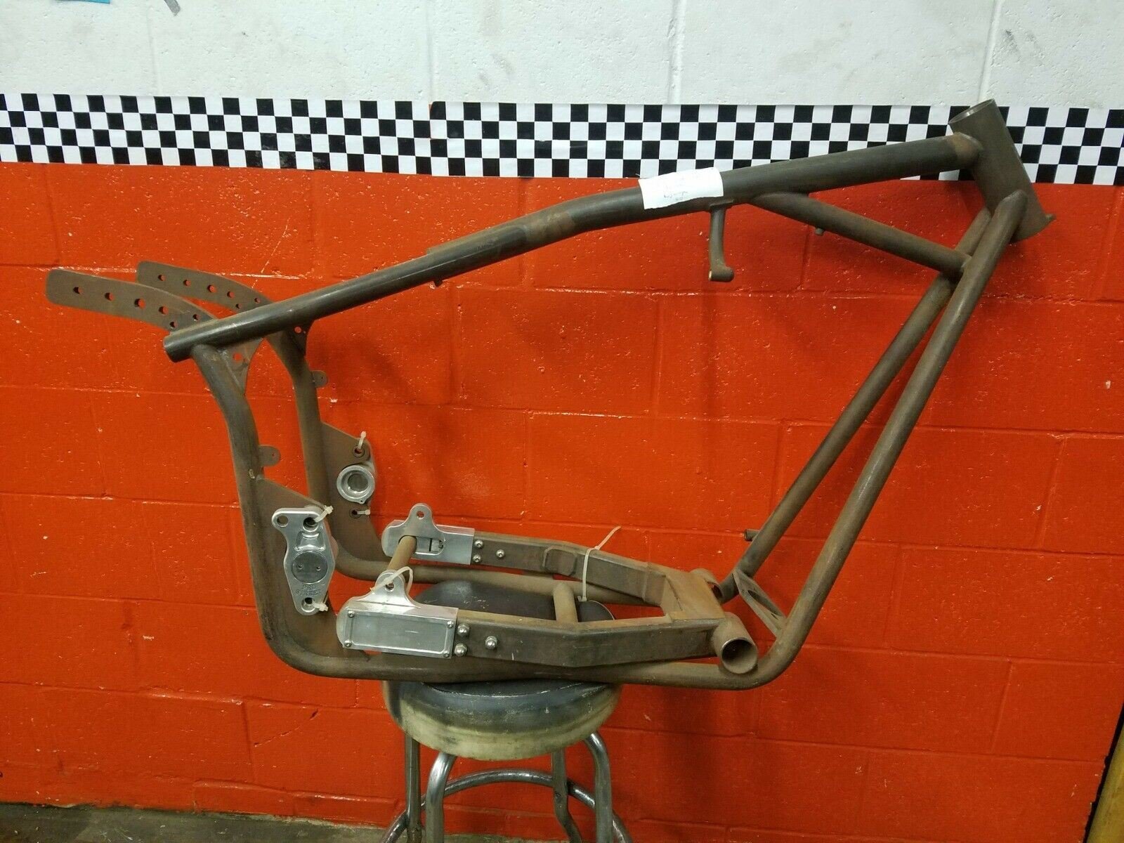 Pro Street Frame Swingarm Harley FXR Wide tire Carolina Custom Chopper Rubber Mo