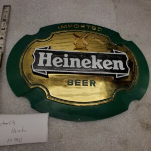 174211820742-2.jpg vintage Heineken beer sign Advertising Breweriana Man Cave Decor Tavern Garage