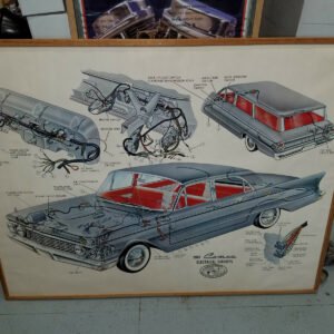 174214469841-0.jpg Vintage Mercury Comet 1961 Dealer Service Sign Poster Framed Shehab motors new k
