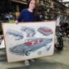 174214469841-2.jpg Vintage Mercury Comet 1961 Dealer Service Sign Poster Framed Shehab motors new k