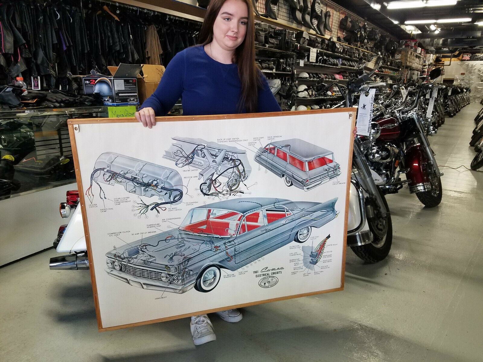 174214469841-2.jpg Vintage Mercury Comet 1961 Dealer Service Sign Poster Framed Shehab motors new k