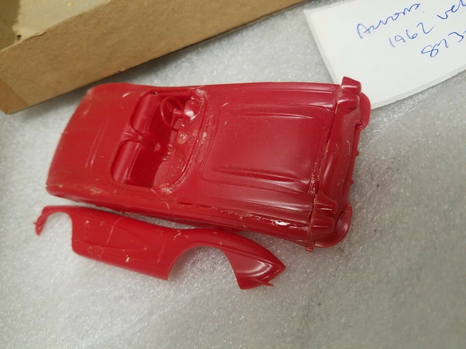 1962 Corvette Aurora Model Car Toy Vintage 1960's Parts Collectible Classic Auto
