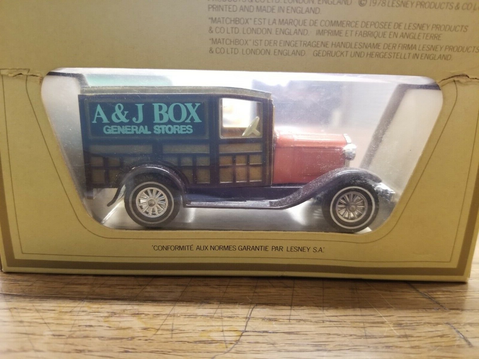 Matchbox Models of Yesteryear 1930 Ford X A&J Box General Stores  1978 Vintage