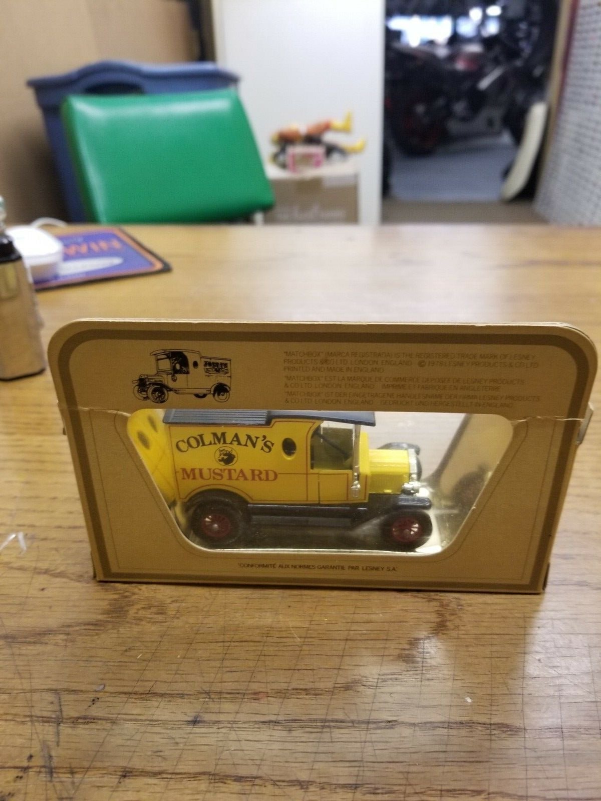 Matchbox car Models of Yesteryear 1912 Ford Model T Coleman's Mustard Box 35:1