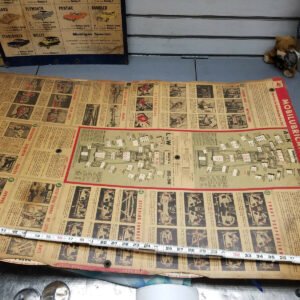 174223558038-0.jpg lubrication disc chart Mobil Oil Antique 1946-1953 Buick Belair Chevy Dodge Will