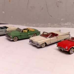 Franklin Mint 55 Chevy Belair Corvette 53 Buick 59 Cadillac Convertible Lot 1:43
