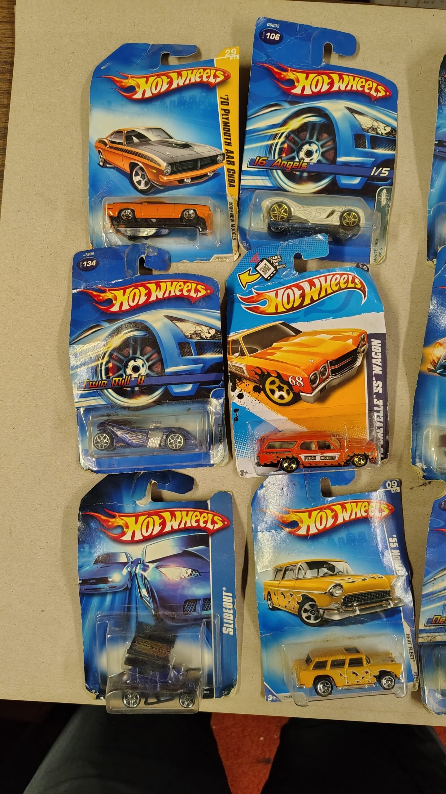 18686fb0-fceb-4af0-871f-f337640387b0-scaled-1.jpg Hot Wheels Vintage Carded Diecast Lot of 15 Unopened 2000s Muscle Cars