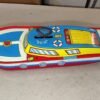 Vintage Ohio Art Co Tin Litho Wind-Up Cabin Cruiser Toy Boat