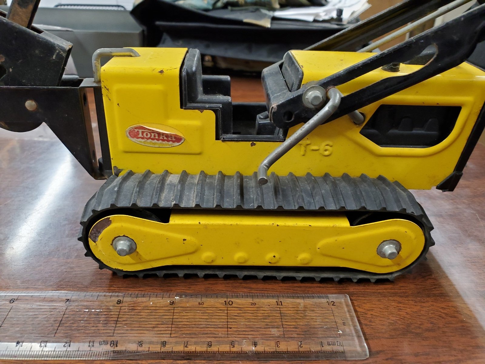 20200713153415a.jpg Tonka Vintage T6 Bulldozer Backhoe Front Loader Trencher Pressed Steel