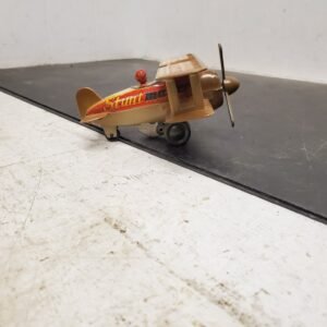 20210320134555a.jpg Vintage Antique Stunt Master 1 wind up toy airplane plastic metal made in China