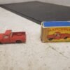 Vintage Matchbox series no. 71 Red Jeep Pick - Up Truck toy with original box