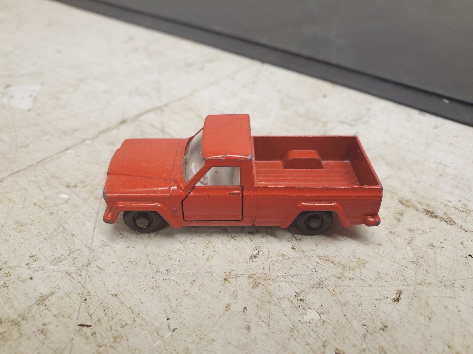 Vintage Matchbox series no. 71 Red Jeep Pick - Up Truck toy with original box