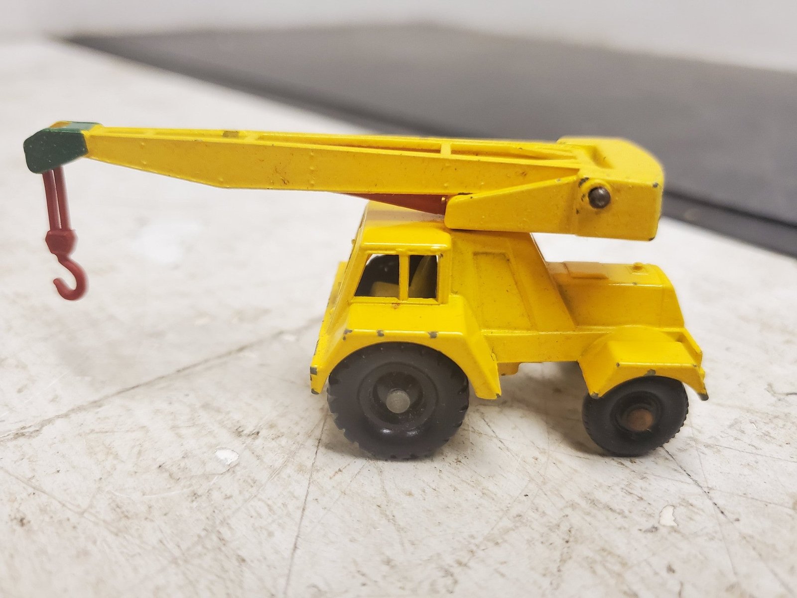 20210327132840a.jpg Vintage Matchbox series no. 11 Yellow Jumbo Crane Truck toy w original box hobby