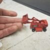 Vintage Matchbox series no. 58 Red Drott Excavator toy with original box hobby