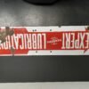 Vtg Porcelain Pennzoil Arrow Sign: “EXPERT LUBRICATION, SAFETY SYSTEM" Rare