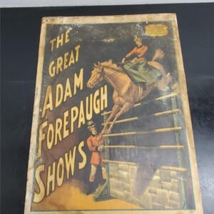 VTG THE GREAT ADAM FOREPAUGH SHOWS POSTER 1960 CIRCUS WORLD MUSEUM 13.5"x19"