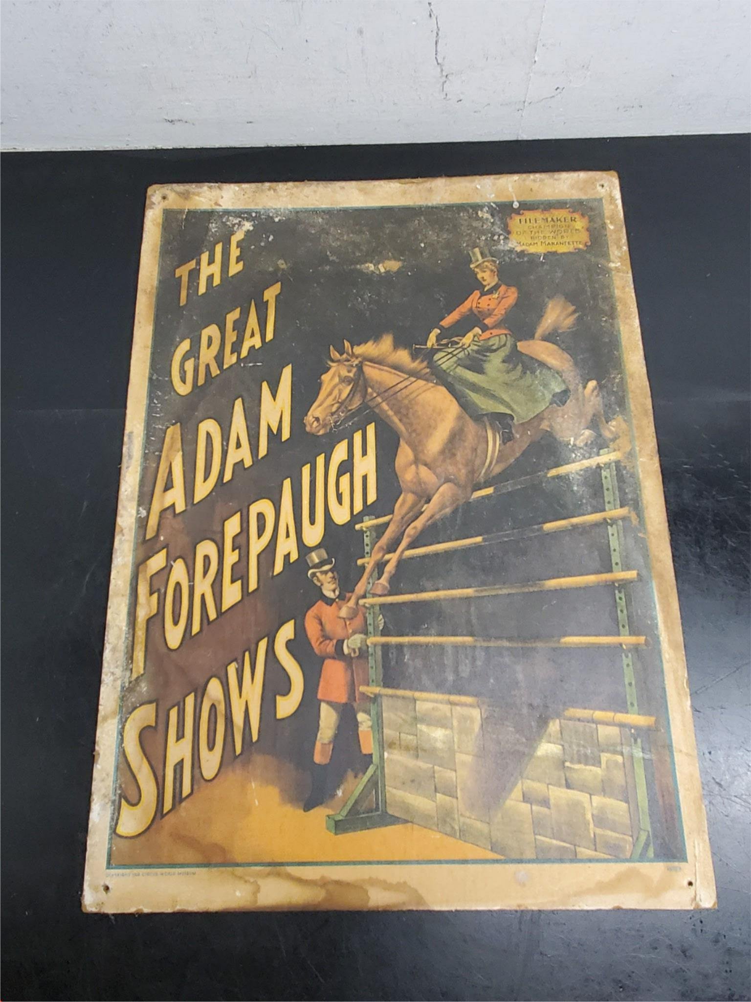 20210706114506a.jpg VTG THE GREAT ADAM FOREPAUGH SHOWS POSTER 1960 CIRCUS WORLD MUSEUM 13.5"x19"
