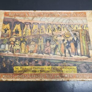 Vintage Original Barnum & Bailey Peerless Prodigies Poster 1960 19”x13.5”