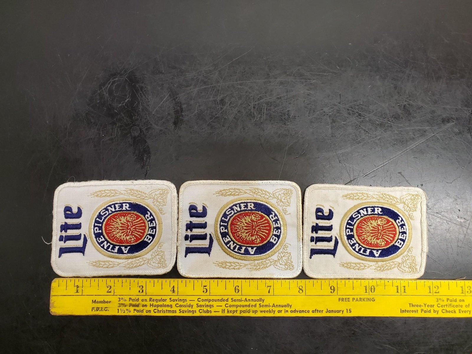 Vintage Lite A Fine Pilsner Beer Distributor Back of Jacket Patch 1970's 4"X 3"