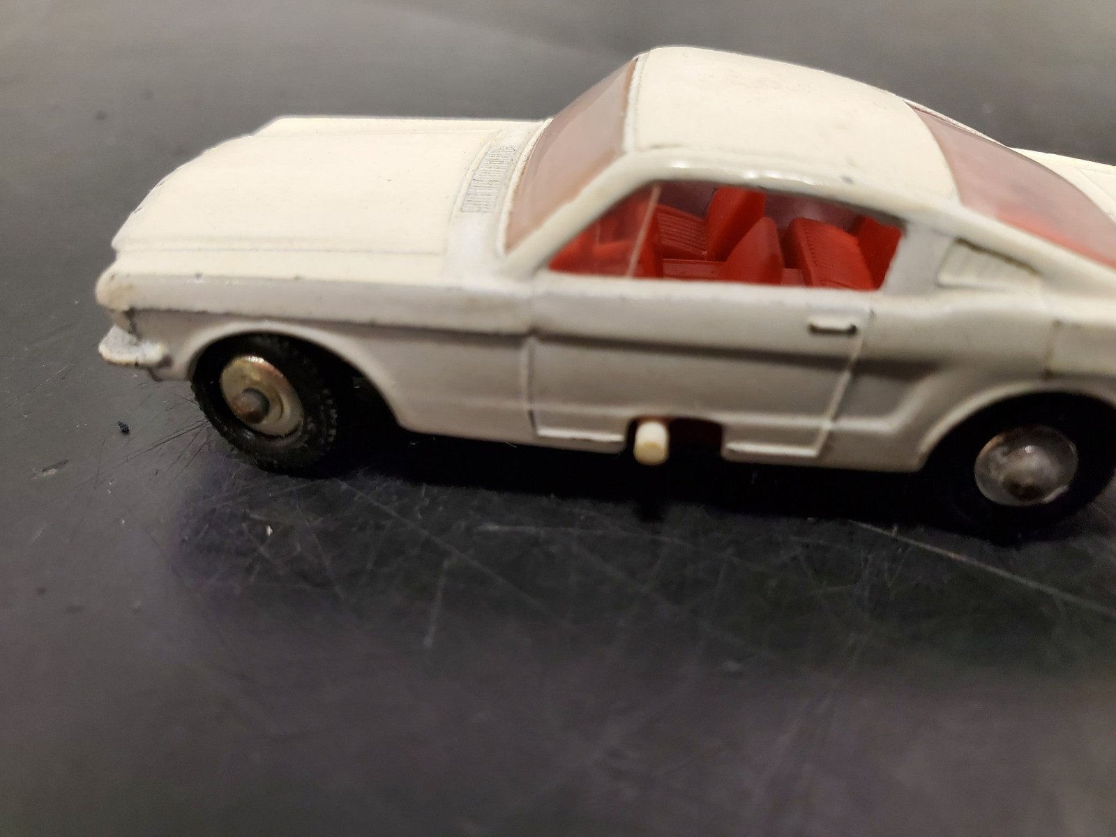 VTG MATCHBOX SERIES NO. 8 MUSTANG MADE IN ENGLAND BY LESNEY FRONT TIRES TURN!!!!