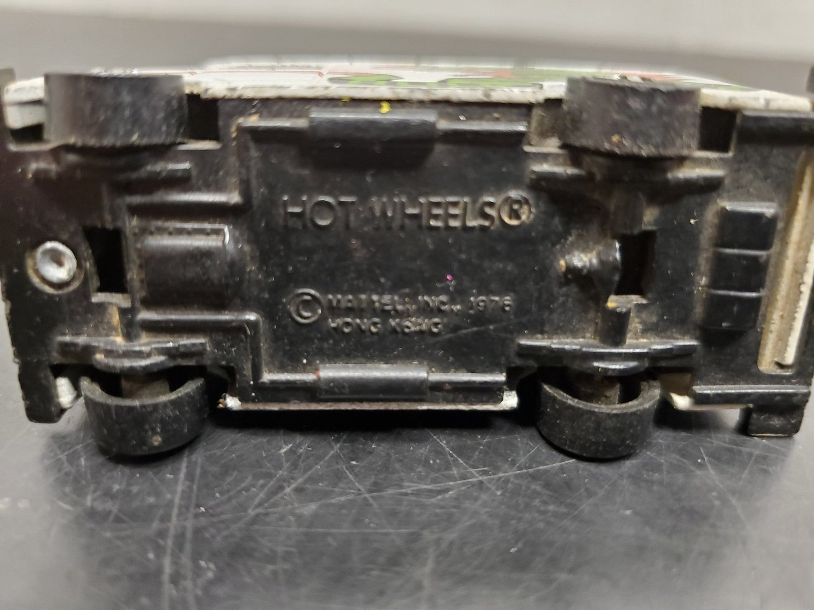 VINTAGE HOT WHEELS THE INCREDIBLE HULK MATTEL 1978 HK REAR VIEW SHOWS HULK!!!!!!