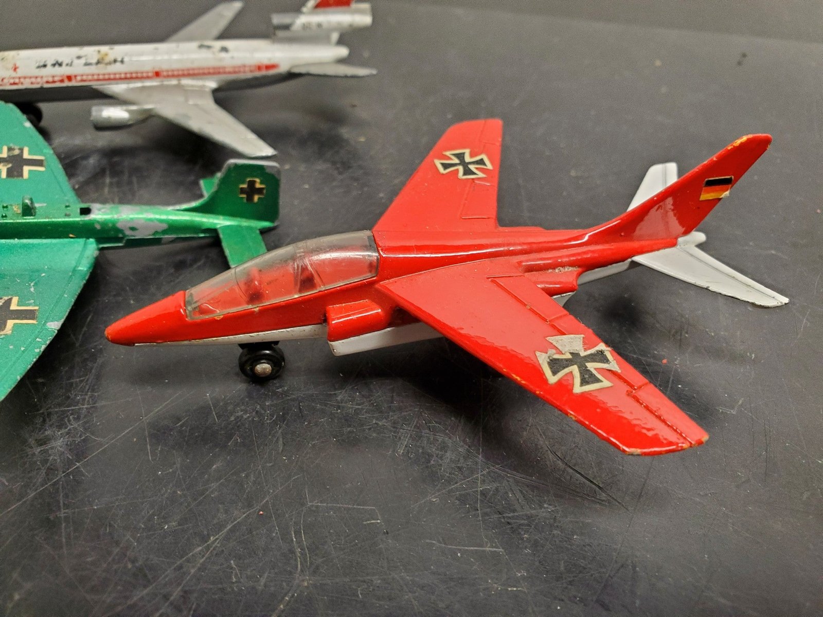VTG MATCHBOX/LESNEY LOT OF 3 AIRPLANES  1973 APLPHA JET SB11, SB7 & SB13DC10