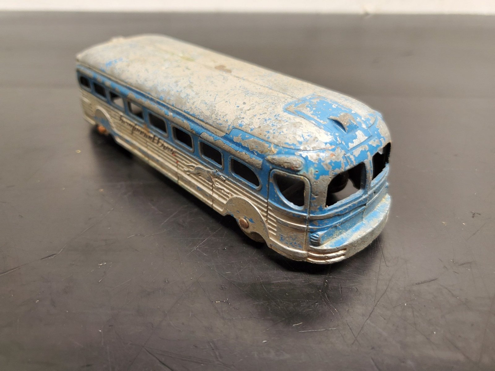 Vintage Greyhound Lines Bus Tootsie Toy Made in USA Diecast Collectible Rare