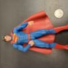 Vtg Superman Action Figure W/Rubber Cape Original 8" Adjustable Arms/Head/Legs