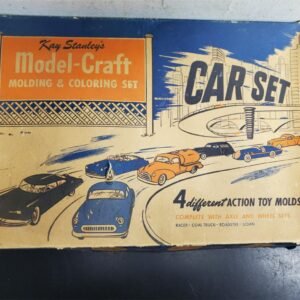 20211202111340a.jpg Vtg Kay Stanley's Model-Craft Molding & Coloring Set Car Set 4 Action Toy Molds
