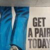 Vtg GoodYear Neolite Flex Golf Shoes Advertising Poster Sign Clothing Get a pair