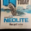 Vtg GoodYear Neolite Flex Golf Shoes Advertising Poster Sign Clothing Get a pair