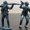 Vtg Louis Marx Toys US Soldiers Civil War Rifle Trumpet Sounding Collectibles