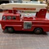 Vtg Bandai Snorkel Pumper Firetruck 1980s Siren Ladder Rescue Battery Operated