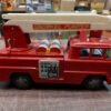 Vtg Bandai Snorkel Pumper Firetruck 1980s Siren Ladder Rescue Battery Operated