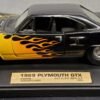 Tootsie Toy Hard Body 1969 Plymouth GTX Black W/Flames Diecast Model Collectible
