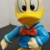 Vtg Walt Disney Plastic Donald Duck Piggy Bank W/Stopper Made Korea Collectible