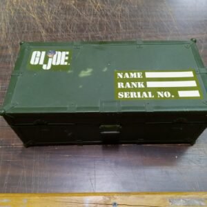 GI Joe Footlocker 1993 Green Storage Box Locker W Tray & Rope Latches Empty