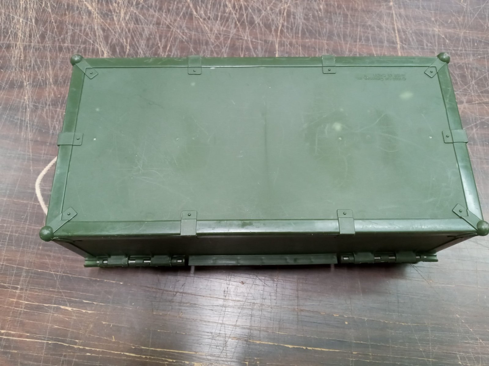 GI Joe Footlocker 1993 Green Storage Box Locker W Tray & Rope Latches Empty