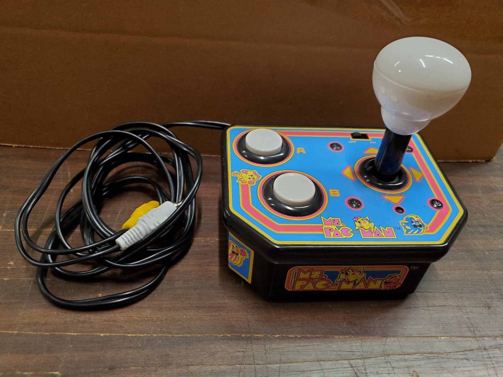 1993 Bandai Namco Ms Pac-Man TV Plug & Play Video Game System-MSI Entertainment