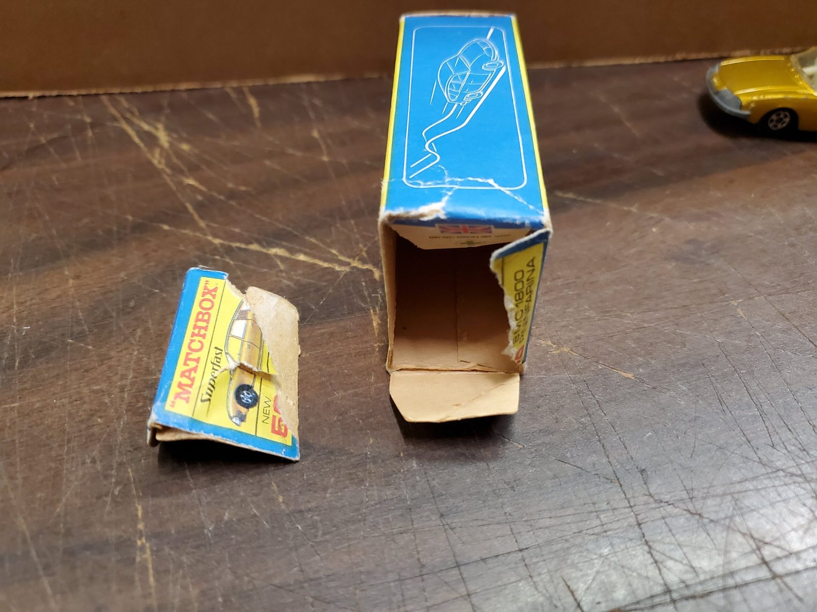 20220823_141049-scaled-1.jpg VINTAGE LESNEY MATCHBOX #56 ENGLAND BMC 1800 PININFARINA SUPERFAST W/BOX GOLD